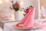 Servetele de masa festive Linclass Light - Pink (Roz) / 40 x 40 cm / 50 buc, Mank