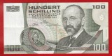 (2) BANCNOTA AUSTRIA - 100 SCHILLING 1984 (2 IANUARIE 1984) PORTRET EUGEN BOHM VON BAWERK, STARE FOARTE BUNA