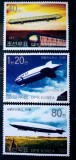 Korea 2002 zeppelin, serie 3v neștampilată