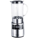 Cumpara ieftin Blender Heinner Master Collection, 1000 W, 1.5 L, 6 programe, functie Pulse, display LCD, lame inox, bol sticla, Argintiu