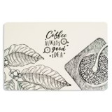Suport farfurie ecru cu model Coffee, 43.5x28.5cm, CMCLASS