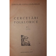 CERCETARI FOLKLORICE