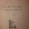 CERCETARI FOLKLORICE