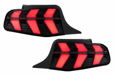 Stopuri Full LED Ford Mustang V Pre-Facelift (2010-2012) Fumuriu Semnal Dinamic Secvential Performance AutoTuning foto