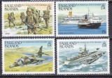 DB1 Ins Falkland Un An de la Eliberare Vase Razboi Aviatie 4 v. MNH