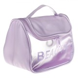 Portfard, Model Beauty, C&acirc;rlig Intern, Buzunar Plasă, Maner, Lila, 23.5x13x14cm