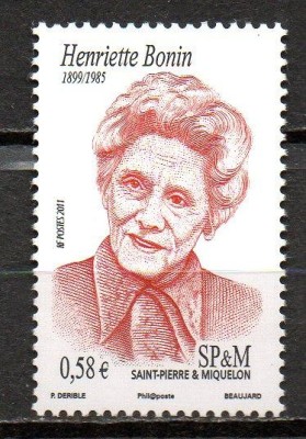 St. Pierre &amp;amp;Miquelon 2011, Personalitati, serie neuzata, MNH foto