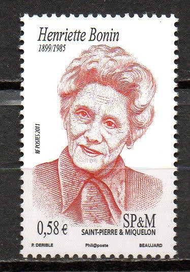 St. Pierre &amp;Miquelon 2011, Personalitati, serie neuzata, MNH