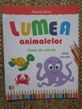 Lumea animalelor - Carte de colorat 5-6 ani Alexandra Manea