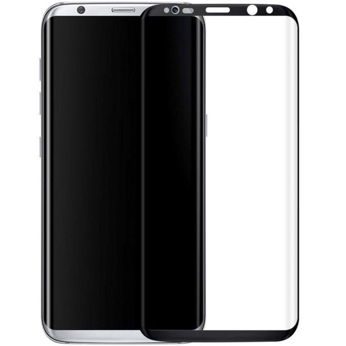 Folie Sticla Curbata Samsung Galaxy S8 Plus MyStyle Full Glue 5D Negru