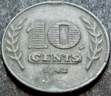 Cumpara ieftin Moneda istorica 10 CENTS - OLANDA, anul 1942 * cod 1412, Europa, Zinc