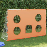 VidaXL Poartă de fotbal de copii cu covoraș țintă/minge 182x62x118 cm