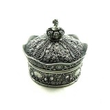 Cumpara ieftin Caseta bijuterii metalica King's Crown