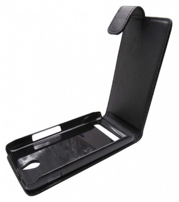 Husa flip neagra pentru Sony Xperia E1 (D2004/D2005) / Sony Xperia E1 Dual Sim (D2104/D2105) foto