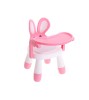 Scaun Copii KIK Iepuras Roz cu Masuta, Ergonomic, Design Atractiv, 20kg, Baieti