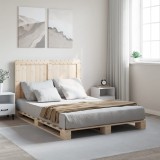 VidaXL Cadru de pat cu tăblie, 140x200 cm, lemn masiv de pin 3281534