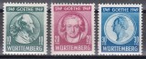 Germania - Zona Franceză - W&uuml;rttemberg 1949 - Bicentenarul nașterii lui Goethe, MNH
