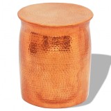 Scaun/masa laterala, aluminiu batut la ciocan, cupru/alama