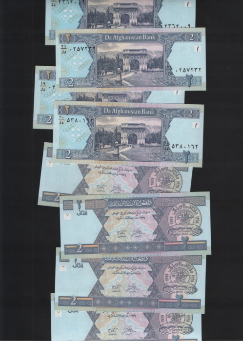 Afganistan 2 afganis 2002 unc pret pe bucata