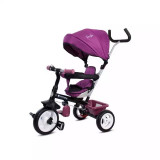 Tricicleta Copii Cu Sezut Reversibil Si Pedale - Burgundy, Sun Baby
