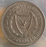 100 MILS 1963 CIPRU / CUPRU-NICKEL/11,3 g / 28,45 mm./MONEDA DIN POZE.., Europa