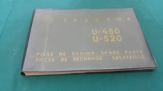 CATALOGUL PIESELOR DE SCHIMB *TRACTOR U- 450 U-520 foto