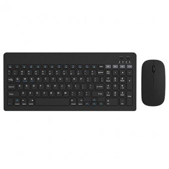 Kit tastatura si mouse wireless negru omega foto