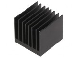 Radiator extrudat cu aripioare BGA negru 27x27mm