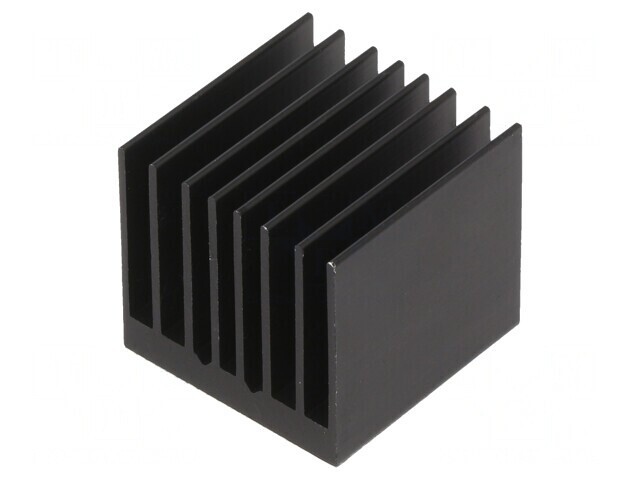 Radiator extrudat cu aripioare BGA negru 27x27mm