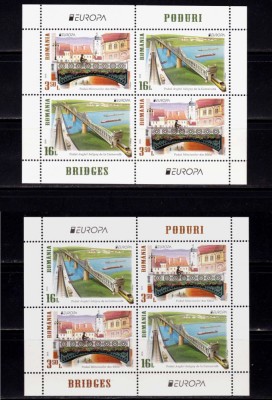 RO 2018 ,LP 2188e ,&amp;quot;Europa 2018-Poduri &amp;quot;,pereche colite 731 T I+T II ,MNH foto