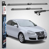 Cumpara ieftin Set stergatoare auto Volkswagen JETTA III (1K2) 2004-2010, pentru parbriz, 2 bucati, Bosch Aerotwin, din cauciuc grafitat