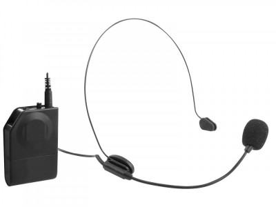 Microfon lavaliera wireless cu clip VHF EM 408 R Trevi foto