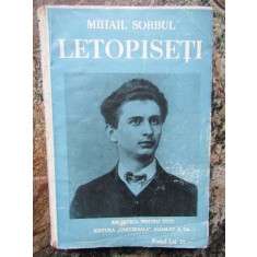 LETOPISETI - DRAMA IN 5 ACTE SI UN PROLOG de MIHAIL SORBUL