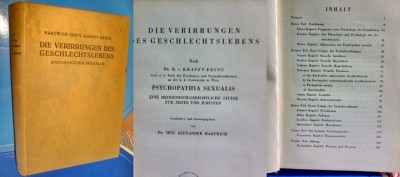 5767-I-Tratat Psihopatia sexuala 1937-Aberatiile vietii sexuale editie germana. foto