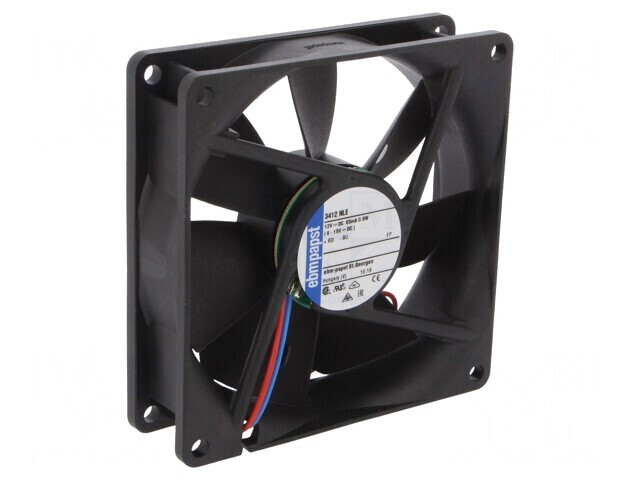 Ventilator DC Axial 12V 92mm 61m3/h 23dBA