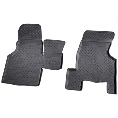 Set de 2 covorase din cauciuc 3D stil tavita premium pentru VW T4 1990-2003