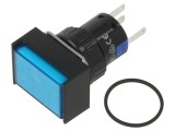 Comutator cu apăsare, SPDT, iluminare LED, 24V
