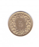Moneda Elvetia 5 rappen 1981, stare foarte buna, curata, Europa, Bronz-Aluminiu