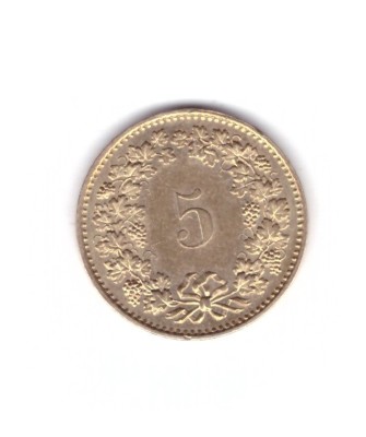 Moneda Elvetia 5 rappen 1981, stare foarte buna, curata foto