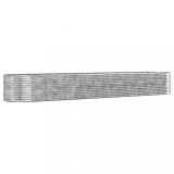 Cumpara ieftin Strat inaltat gradina argintiu, otel vopsit electrostatic