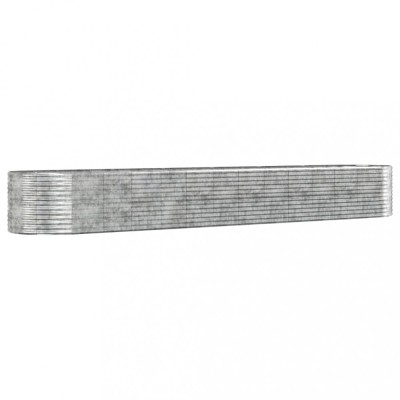 Strat inaltat gradina argintiu, otel vopsit electrostatic foto