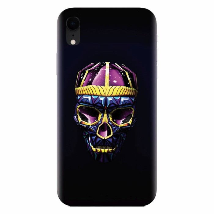 Husa silicon pentru Apple Iphone XR, Colorfull Skull