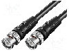 Cablu adaptor BNC mufa, din ambele par&amp;#355;i, 1m, 50&Omega;, Goobay - 50272