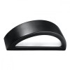 Lampă De Perete Atena Negru Ceramică/Sticlă 1 Bec Semicircular Modern De Interior