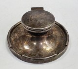 Calimara din sticla si montura din metal argintat, gravata "Colette" (Cesianu)