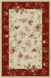 Cumpara ieftin Covor Lotos 551-120, 50 x 80 cm, Crem Rosu, Polipropilena, Antialergic, Living, Dormitor, Inaltime Fir 8 mm