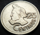 Cumpara ieftin Moneda exotica 25 CENTAVOS - GUATEMALA, anul 1993 * cod 3169 B = UNC MODEL MARE, America Centrala si de Sud
