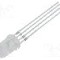 Dioda LED 4.9mm, RGB, convex, 1.8...2.6/2.7...3.6/2.7...3.6V, OPTOSUPPLY - OSTAMC51A5A