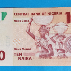 10 Naira 2006 Bancnota veche Africa - Nigeria - stare foarte buna - UNC