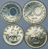 BULGARIA LOT / SET , Nr 5 - 2 buc : 10 + 20 STOTINKI 1999